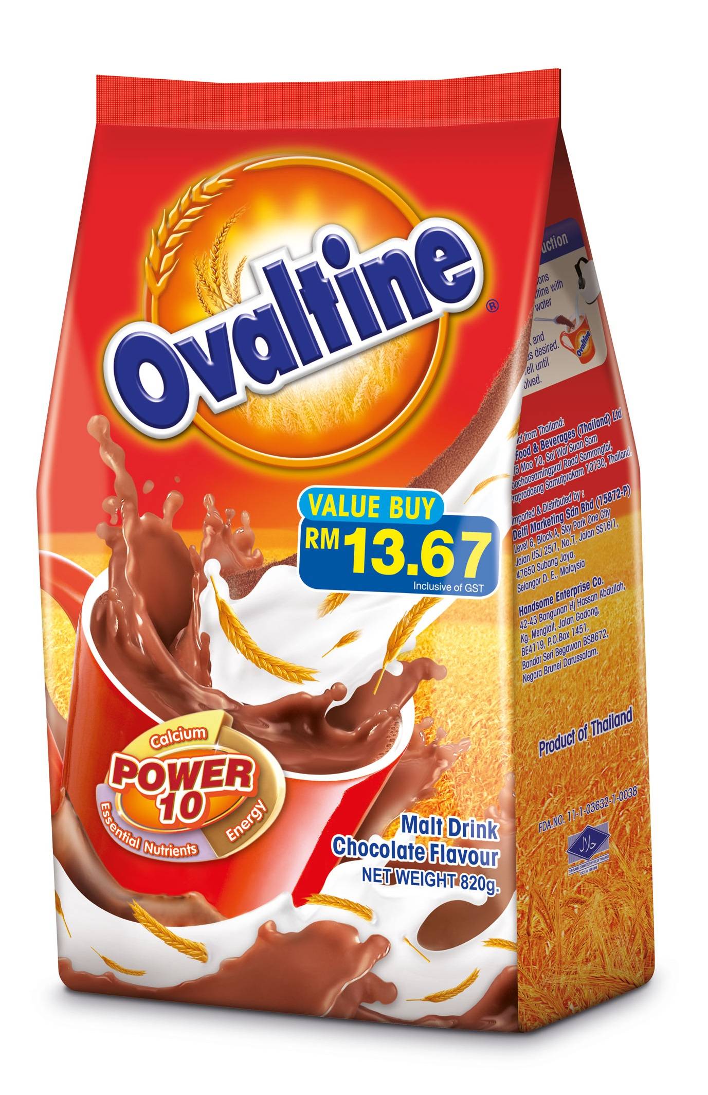 Ovaltine Original Taste 820g