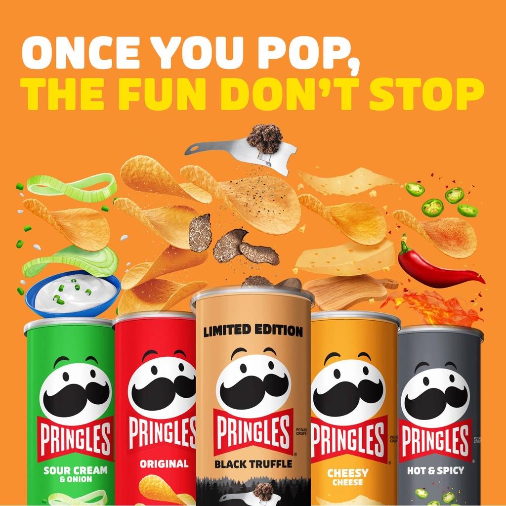 *Limited* Pringles Potato Crisps Chips Black Truffle 97g
