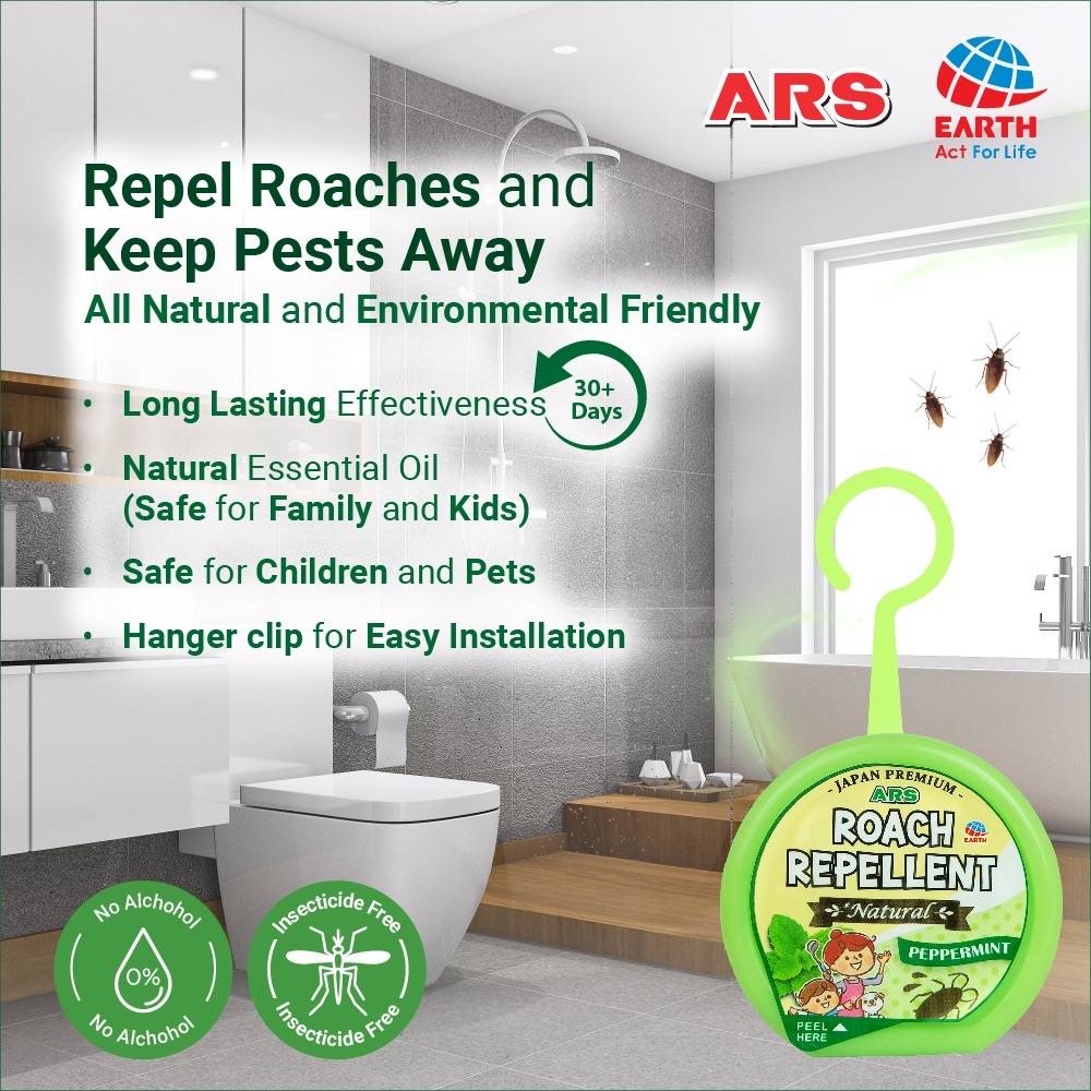 ARS Crawly 7 (Aerosol) 600ml + FREE Natural Roach Repellent [0353]