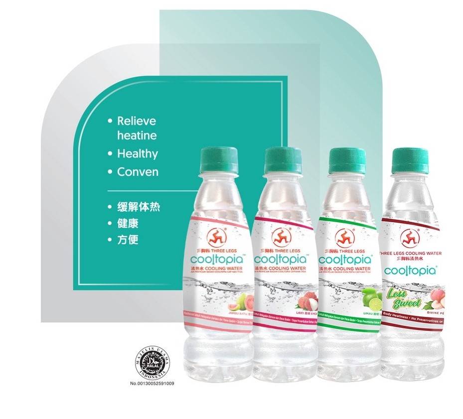 Three Legs Cooltopia Cooling Water Peach 320ml [2708]