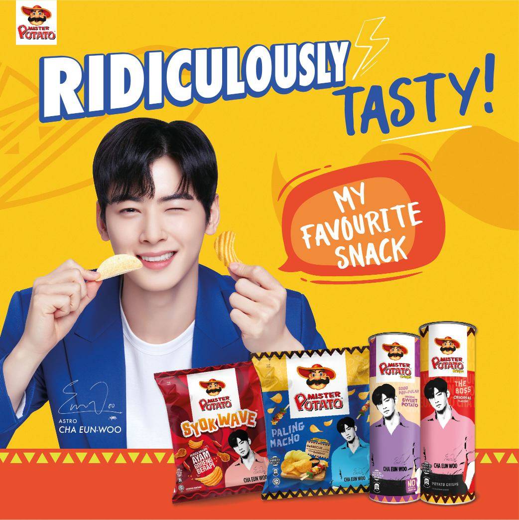 Mister Potato Chips x Cha Eun Woo Tomato (Pek Jumbo) 150g [1449]