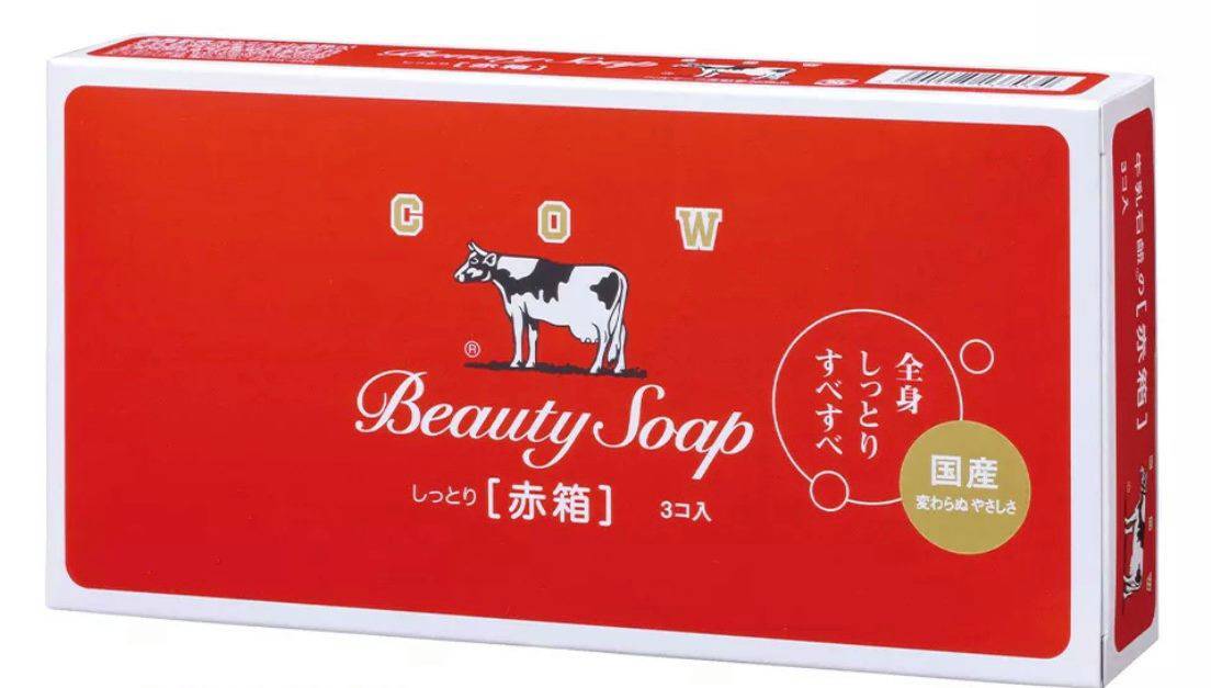 Japanese Cow Brand Beauty Soap Red 3pcs [7034]