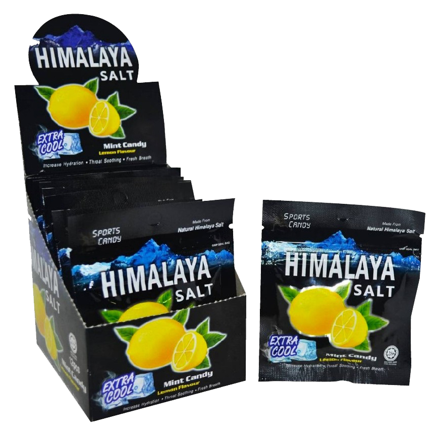 Himalaya Salt Sports Candy Extra Cool Lemon (12pktsx15g) [7614]