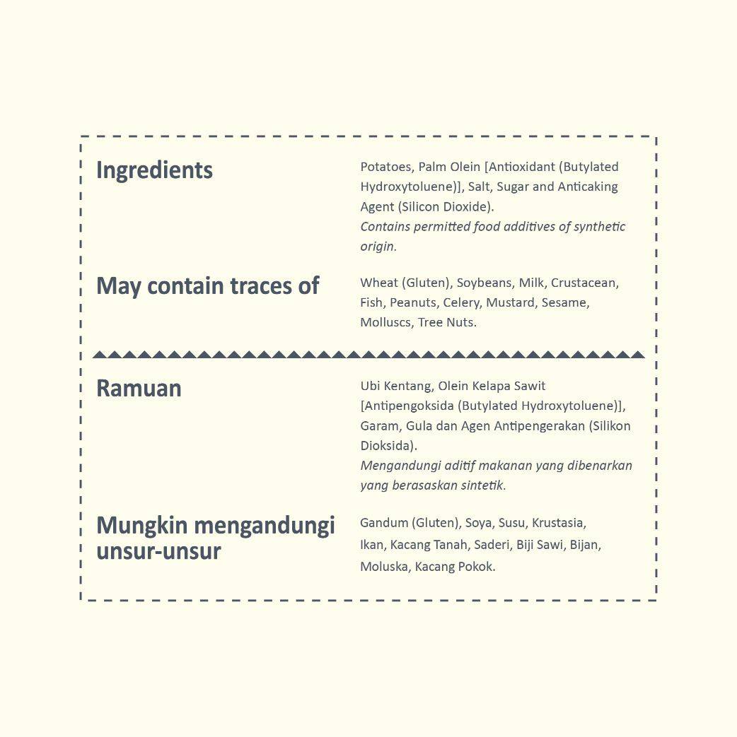 Mister Potato Chips Original w Himalayan Salt 60g [1609]