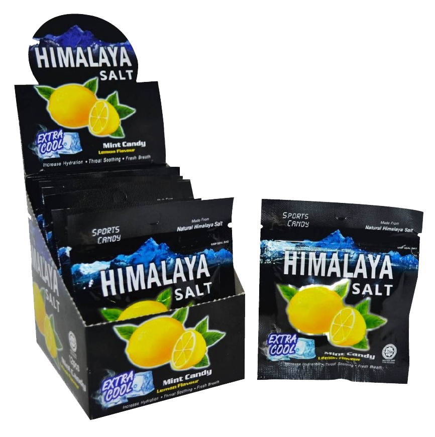 Himalaya Salt Sports Candy Extra Cool Lemon (12pktsx15g) [7614]